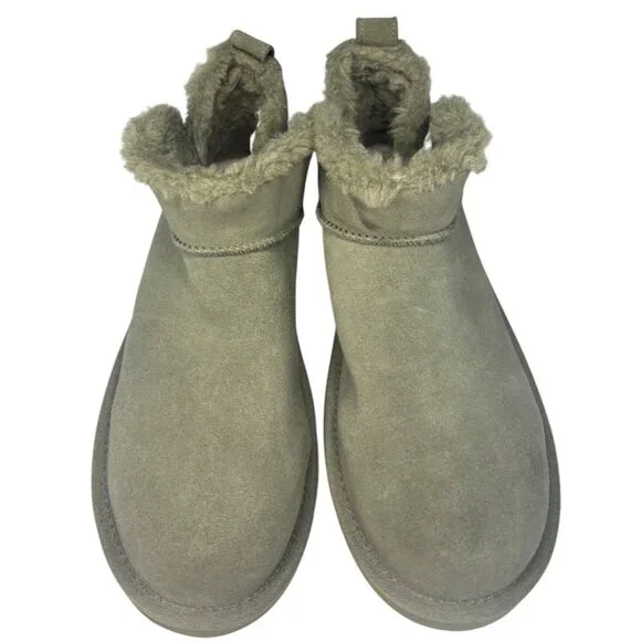 UGG Koolaburra By UGG Women's Koola Ultra Mini Booties Green, Size 8 NEW - Picture 2 of 5